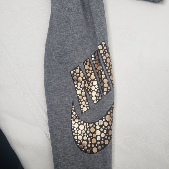 NIKE GOLD DOT LOGO GREY FULL LENGTH LEGGINGS WOMEN'S SIZE X-SMALL - Picture 7 of 10